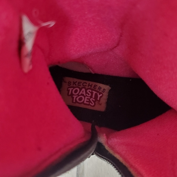 Sketchers Glamslam Button Beauties  Black Pink Size 1 - Picture 3 of 16